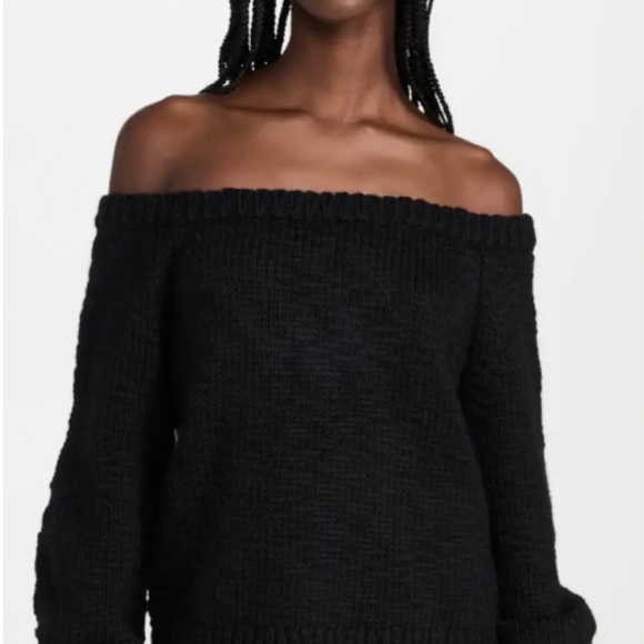 HELMUT LANG | OFF-SHOULDER SWEATER 🐈‍⬛ - Picture 2 of 6